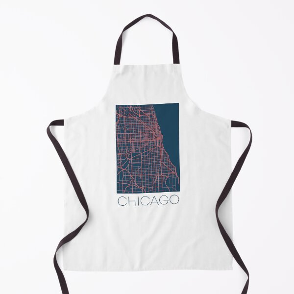 Item preview, Chicago Street Map Pink and Blue designed and sold by HelloGentry.