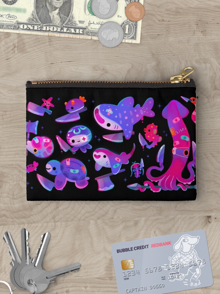 Thumbnail 3 of 4, Zipper Pouch, Stabby marine life designed and sold by pikaole.