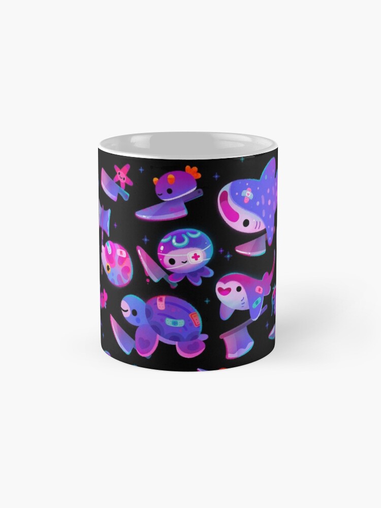 Alternate view of Stabby marine life Coffee Mug