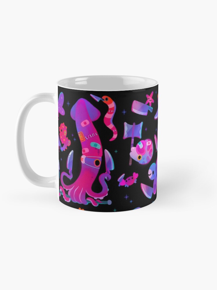 Alternate view of Stabby marine life Coffee Mug