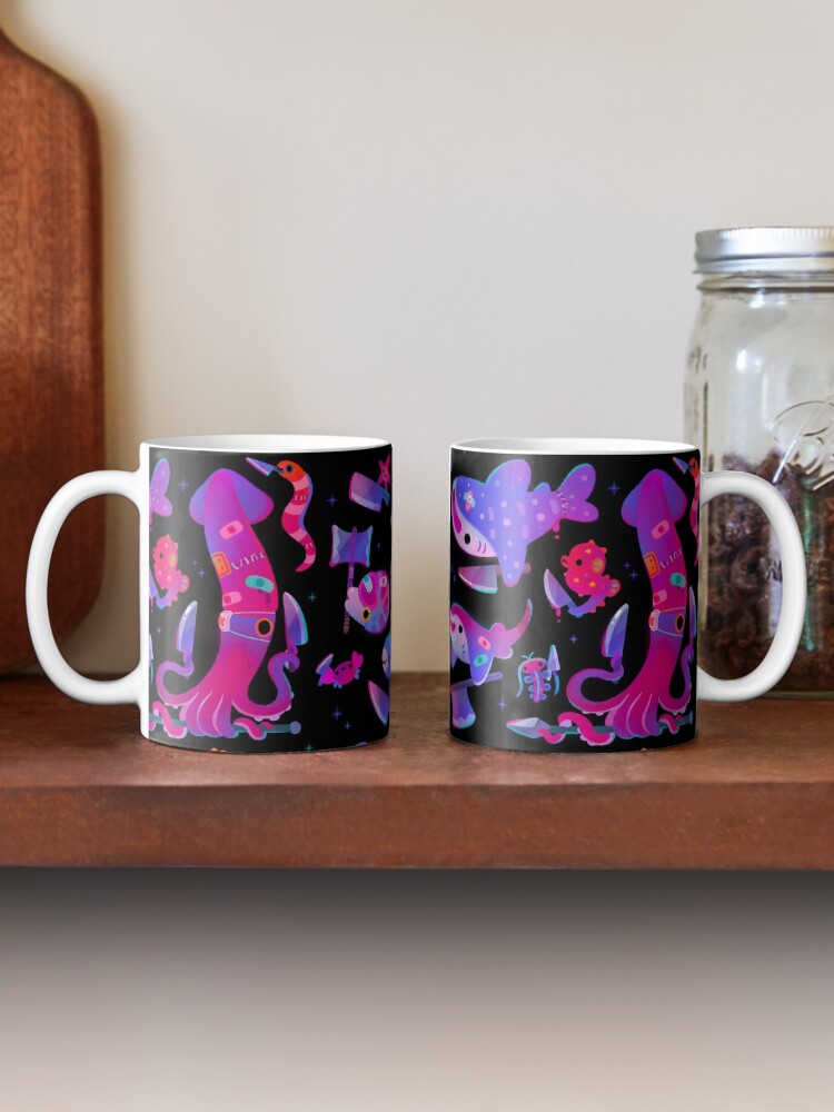 Alternate view of Stabby marine life Coffee Mug