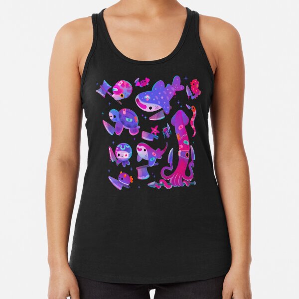 Stabby marine life Racerback Tank Top