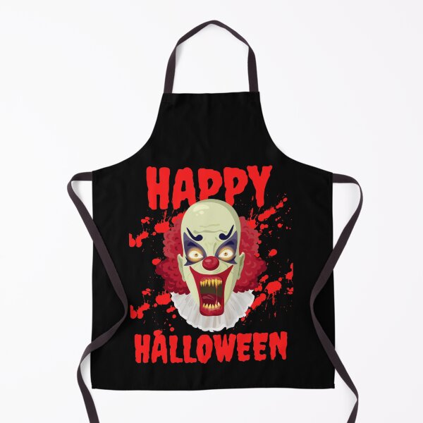 Item preview, Scary Killer Clown Happy Halloween Creepy Costume designed and sold by OneandHalf.