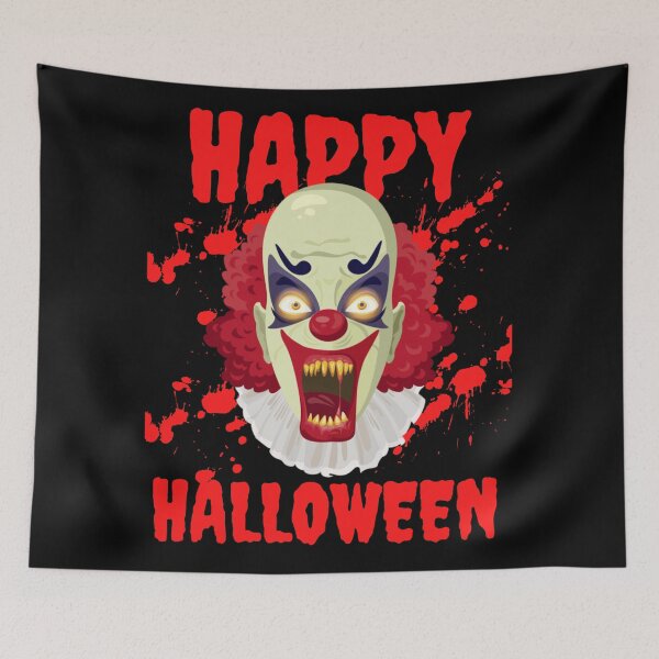 Aperçu de l'œuvre Costume effrayant effrayant de clown tueur Halloween créée et vendue par OneandHalf.