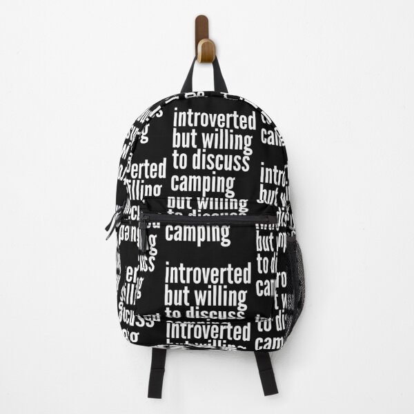 Item preview, Introverted but willing to discuss Camping designed and sold by SlartybardPOD2.