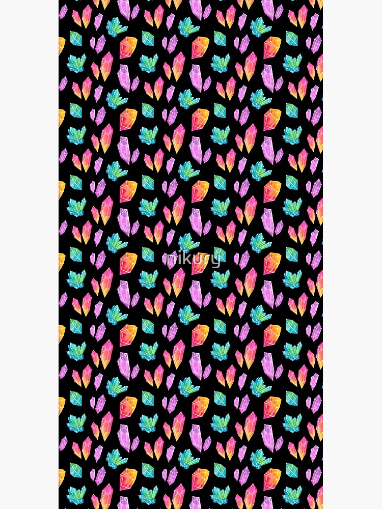 Watercolor Crystals // Black by nikury