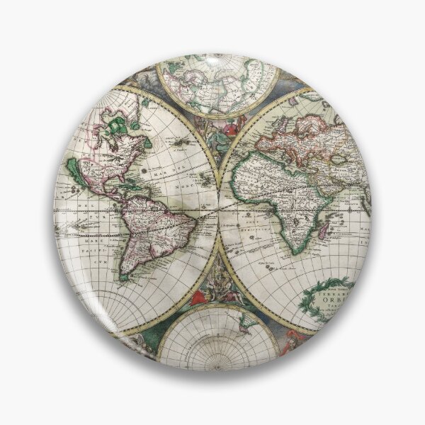 Item preview, Vintage World Map, 1689 designed and sold by Vintage Wall Art.