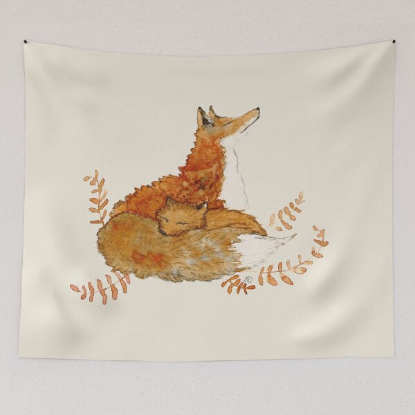 Item preview, Autumn collection - dreamy fox designed and sold by María Casas Watercolour Designs.