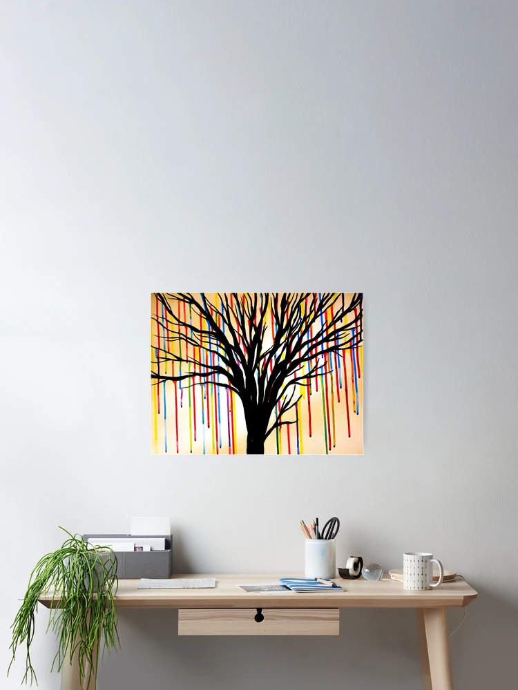Thumbnail 2 of 3, Poster, Rainbow Tree designed and sold by Rebecca Bartlemay.