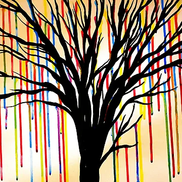 Artwork thumbnail, Rainbow Tree by Rebecca Bartlemay