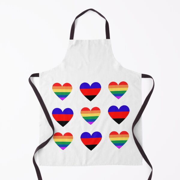 Item preview, Pride Flag Heart & Polyamory Flag Heart Pack designed and sold by throuplescorner.