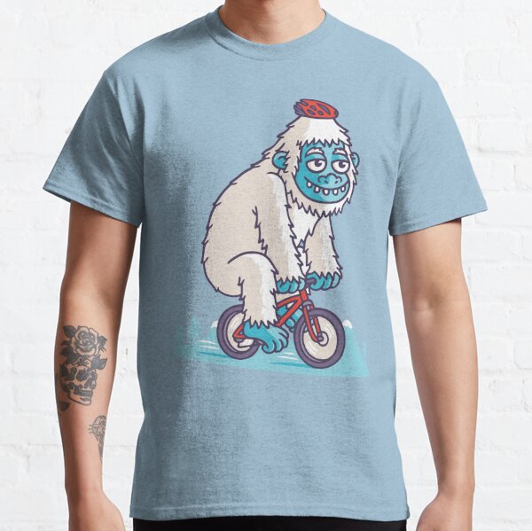 Yeti on A Bicycle Men's Shirt