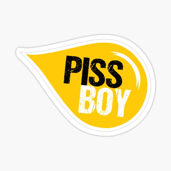 Piss Boy Droplet Sticker