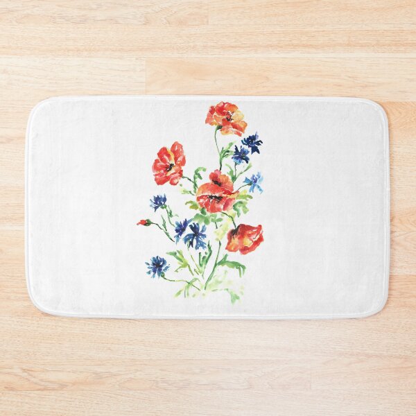Item preview, Poppies and cornflowers print designed and sold by BeeTartprints.