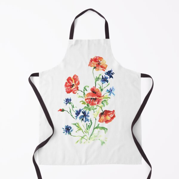 Item preview, Poppies and cornflowers print designed and sold by BeeTartprints.