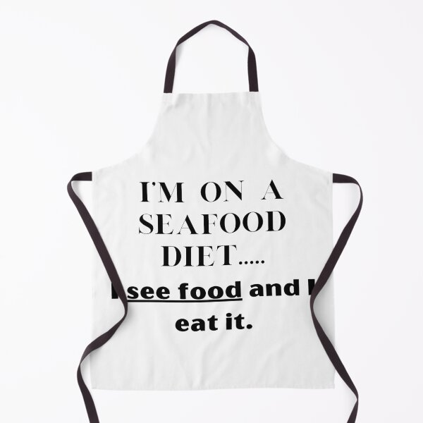 Item preview, Funny seafood diet quote designed and sold by malouabrio.