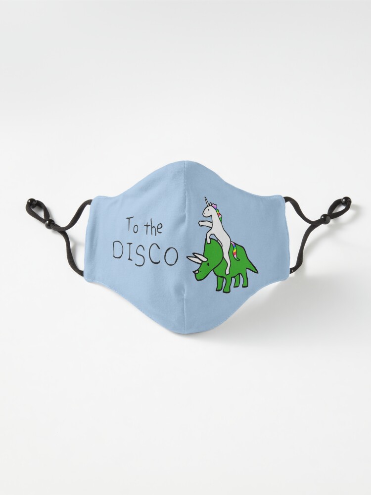 Alternate view of To The Disco (Unicorn Riding Triceratops) Mask