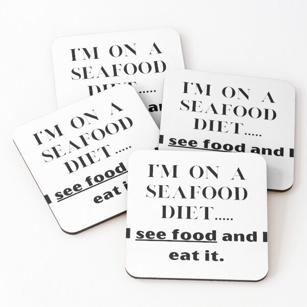 Item preview, Funny seafood diet quote designed and sold by malouabrio.