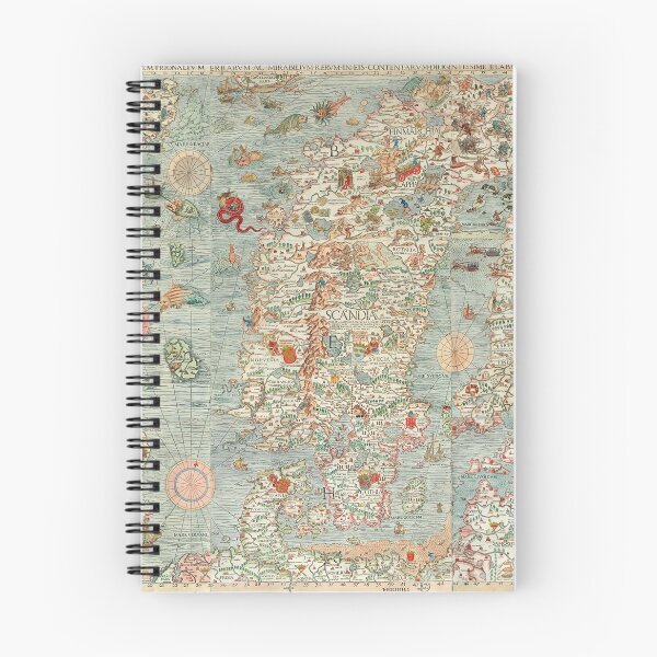 Item preview, Carta marina (Marine Map) by Olaus Magnus, 1539 designed and sold by Vintage Wall Art.
