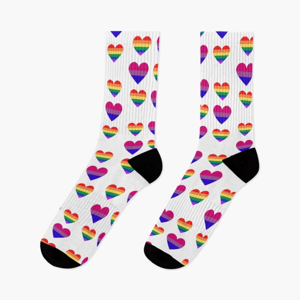 Item preview, Pride Flag Heart & Bisexual Flag Heart Pack designed and sold by throuplescorner.