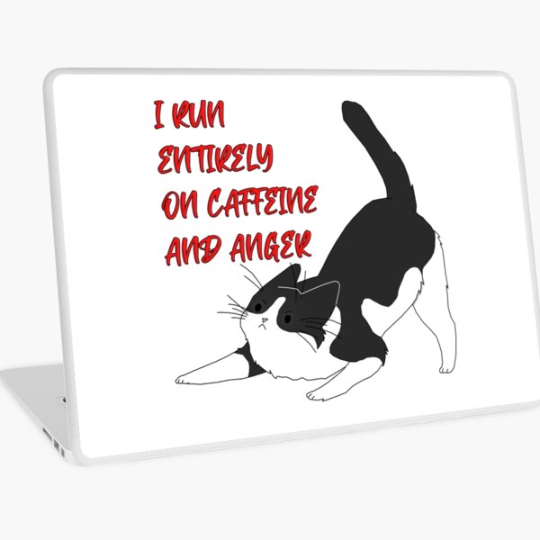 Caffeine & Anger Laptop Skin