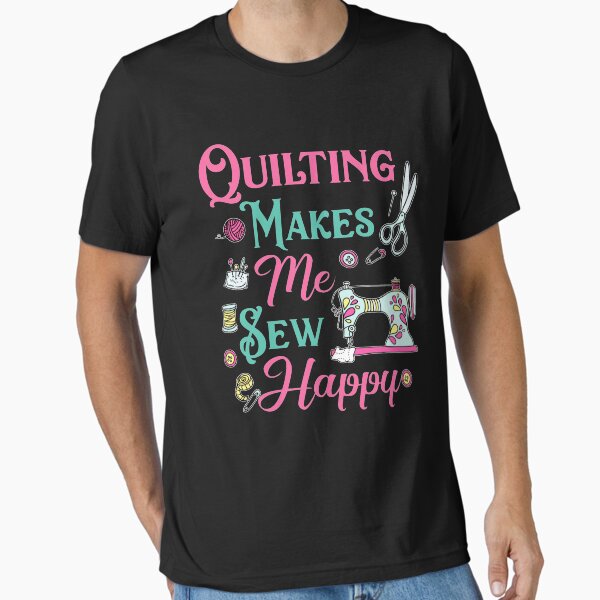 Aperçu de l'œuvre Le quilting me rend heureuse de coudre créée et vendue par Charles Brian.