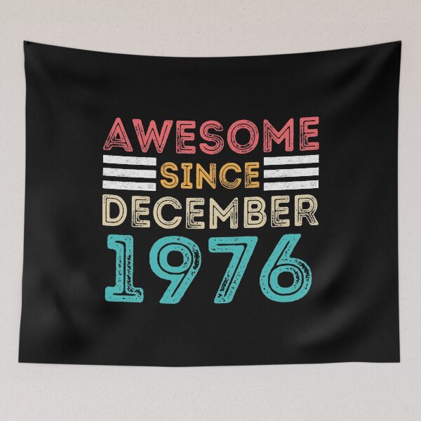 Item preview, Retro Vintage 44th Birthday - Awesome Since December 1976 designed and sold by meedTee.