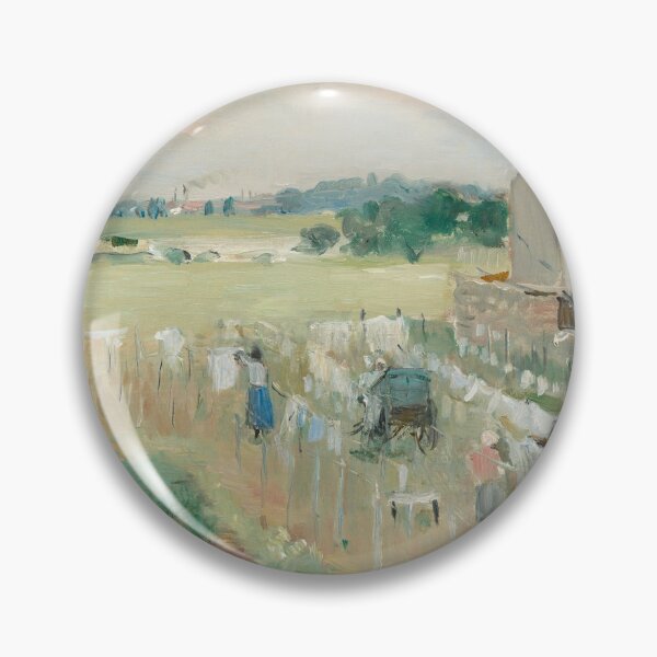 Item preview, Hanging the Laundry out to Dry, Berthe Morisot, 1875 designed and sold by Vintage Wall Art.