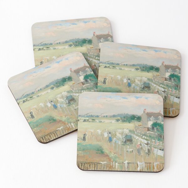 Item preview, Hanging the Laundry out to Dry, Berthe Morisot, 1875 designed and sold by Vintage Wall Art.