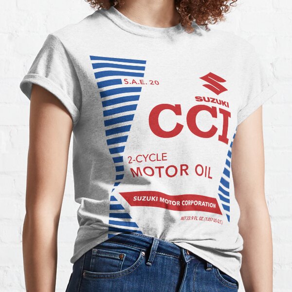 Suzuki CCI Vintage 2-Takt-Ölkanne Layout Classic T-Shirt