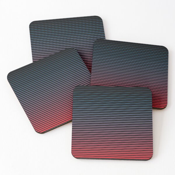 Item preview, Blue Red Two Tone Pattern of Stripes designed and sold by Harlake.