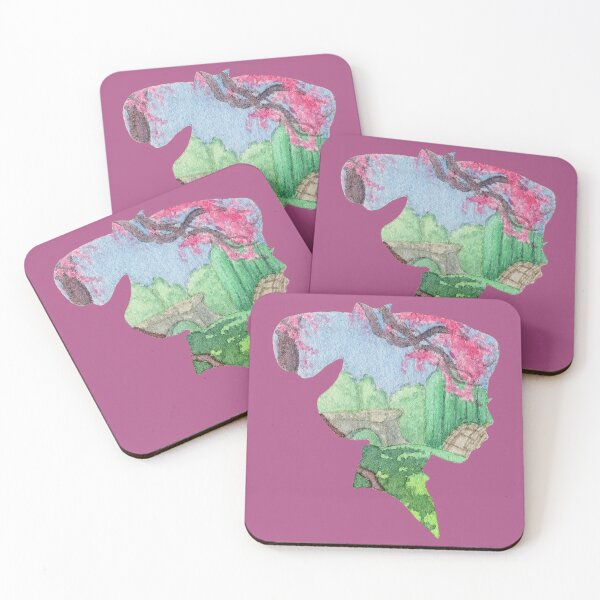 Artikelvorschau, Aquarell Silhouette Mulan Garten entworfen und verkauft von Krystal280791 Shop.