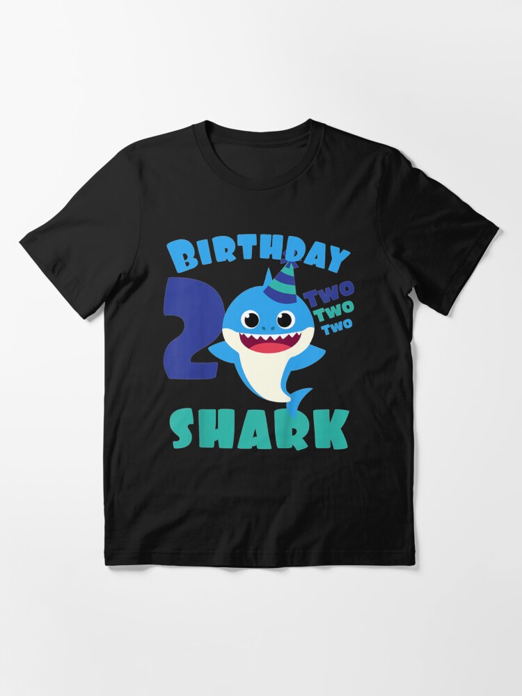 Kids Baby Shark Birthday 2 Years Old For Boys Doo Doo Doo T Shirt By Antwonestudio Redbubble