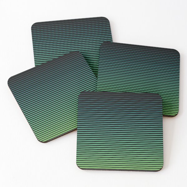 Item preview, Blue Green Two Tone Pattern of Stripes designed and sold by Harlake.