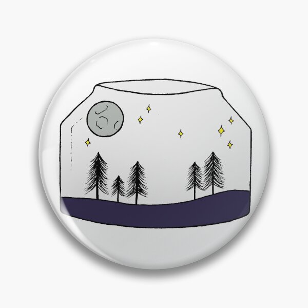 Item preview, Midnight Forest jar (blue) designed and sold by LauraBuckArt.