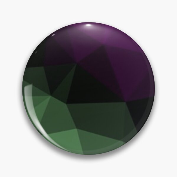 Item preview, Polygon pattern dark color gradient green purple designed and sold by ApArtPaintings.