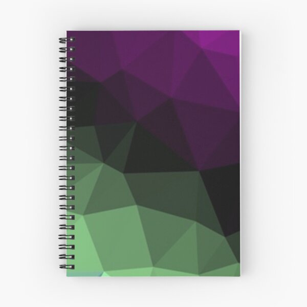 Item preview, Polygon pattern dark color gradient green purple designed and sold by ApArtPaintings.