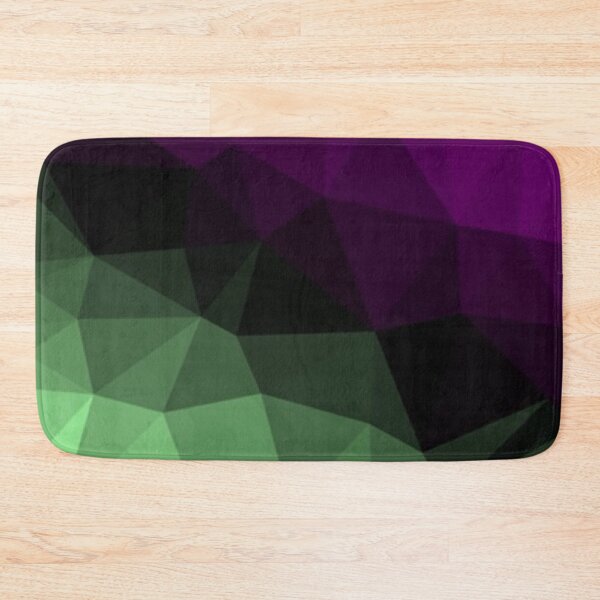 Item preview, Polygon pattern dark color gradient green purple designed and sold by ApArtPaintings.