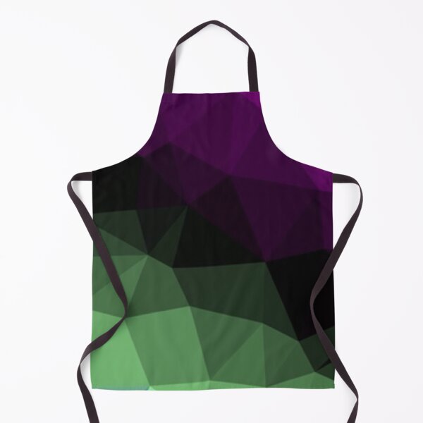 Item preview, Polygon pattern dark color gradient green purple designed and sold by ApArtPaintings.