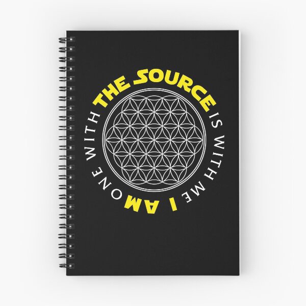 Item preview, The Source is with me (Flower of Life, dark backgrounds) designed and sold by Yellocatbean.