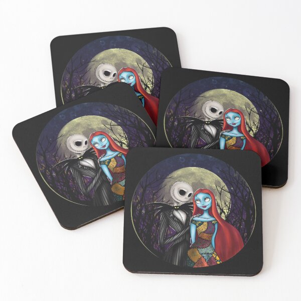 Item preview, The nightmare before Christmas Jack Skeleton and Sally cameo print designed and sold by Clara  Memmoli.