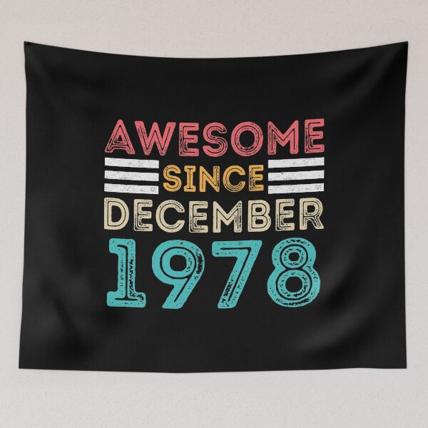 Item preview, Retro Vintage 42nd Birthday - Awesome Since December 1978 designed and sold by meedTee.