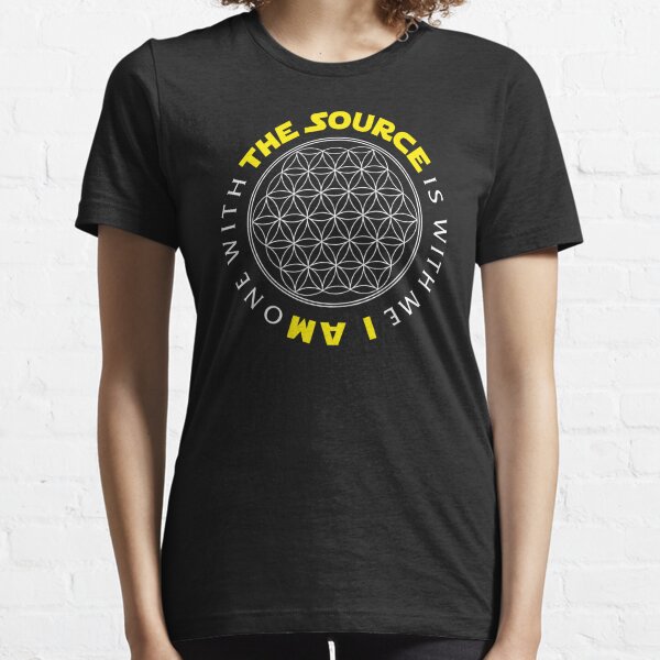 The Source is with me (Blume des Lebens, dunkle Hintergründe) Essential T-Shirt