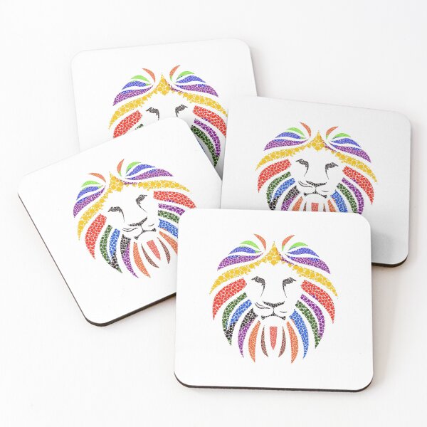 Item preview,  WILD MULTICOLOUR AFRICAN LION  designed and sold by Bubblegirl17.