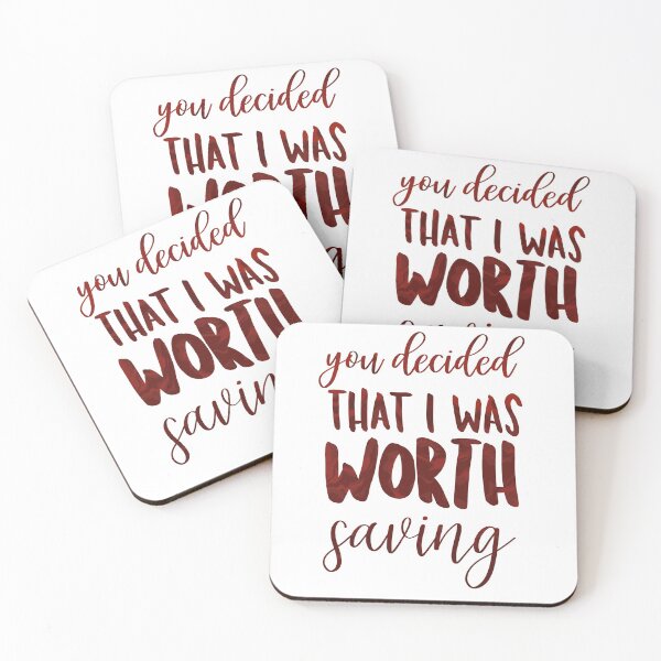 Item preview, You Decided That I Was Worth Saving designed and sold by thewelshfangirl.