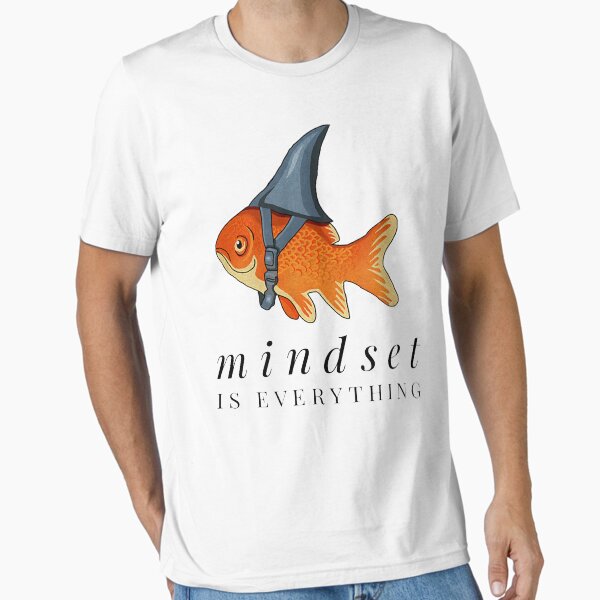 Artikel-Vorschau von Denkweise ist alles Goldfisch Hai Motivation, designt und verkauft von MartinLoop.