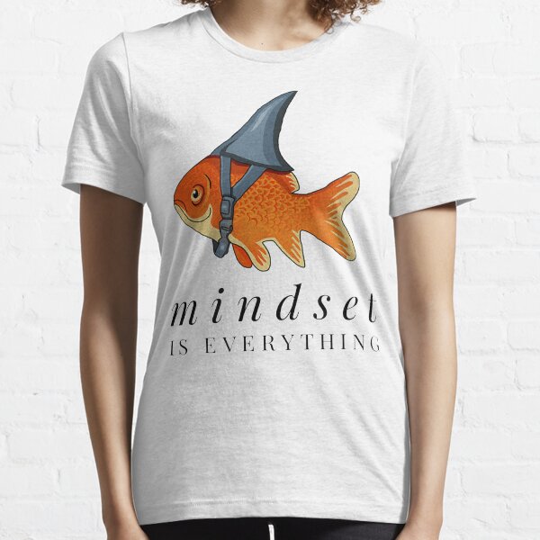 Item preview, Mindset Is Everything Goldfish Shark Motivational designed and sold by MartinLoop.