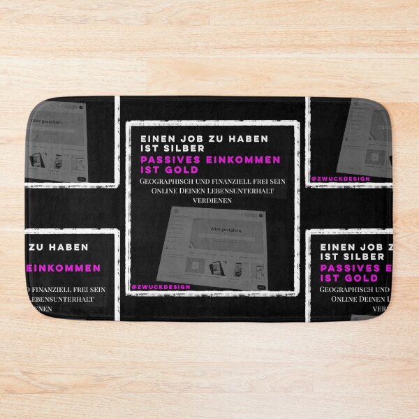 Item preview, Having a job is silver, passive income is gold designed and sold by Zwuck.