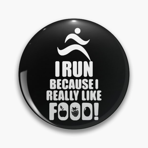 Item preview, I RUN BECAUSE I REALLY LIKE FOOD/Food T-shirt/Food Art designed and sold by Printoweb.