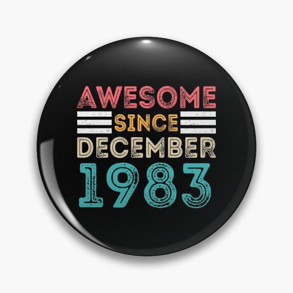 Item preview, Retro Vintage 37th Birthday - Awesome Since December 1983 designed and sold by meedTee.